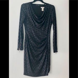 Black and silver dress